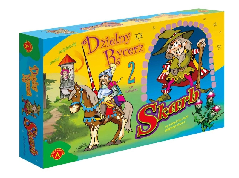Skarb – statečný rytíř: dvojice dětských deskových her