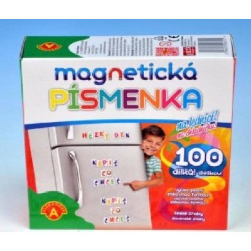 Alexander Hra Písmenka magnetická set 100 ks na lednici