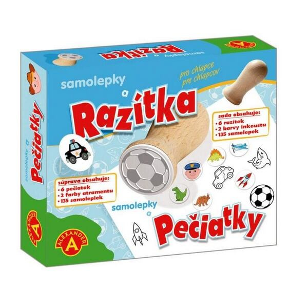 Razítka a samolepky pro chlapce