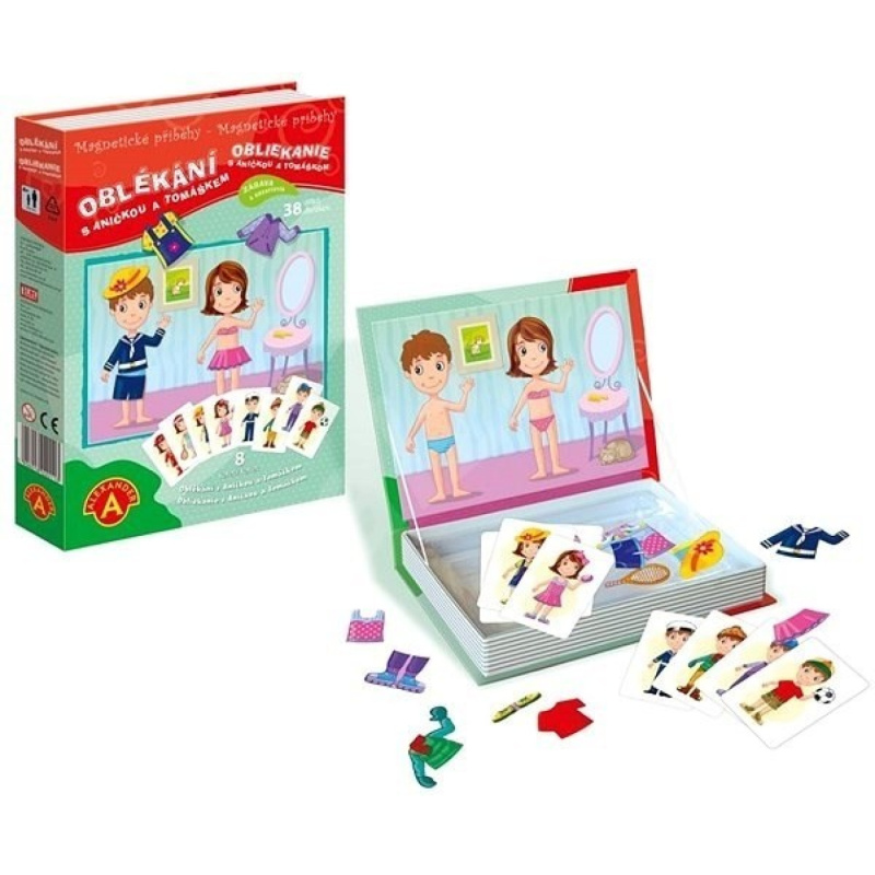 Magnetické příběhy - Oblékání s Aničkou a Tomáškem - hra z kategorie Vzdělávací hry