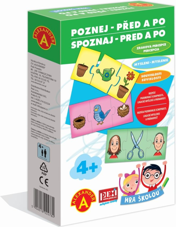 PEXI Hra školou® - POZNEJ - PŘED A PO