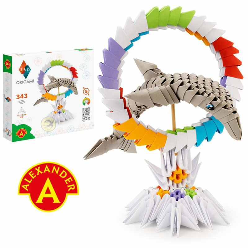 Alexander Origami 3D Delfín