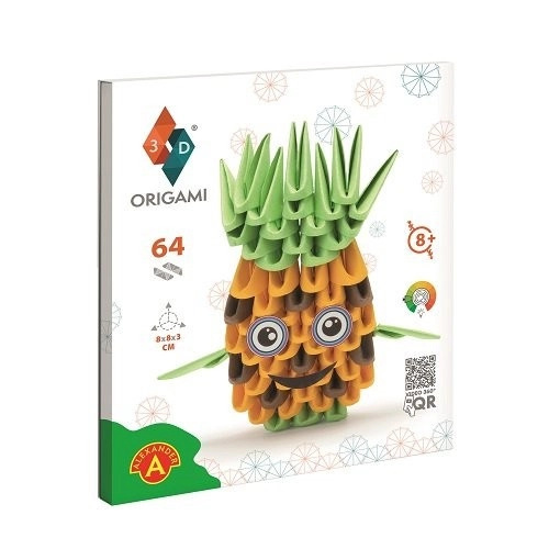Zábavná Origami 3D sada – Ananas pro děti