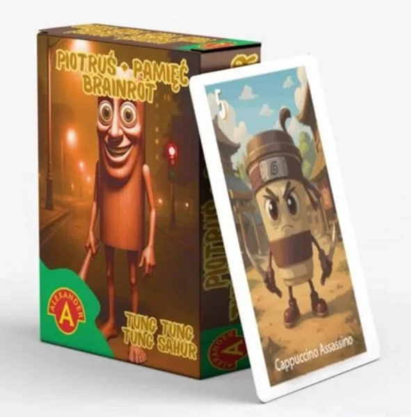 Pexeso a karetní hra Piotruś Brainrot – bláznivá AI edice
