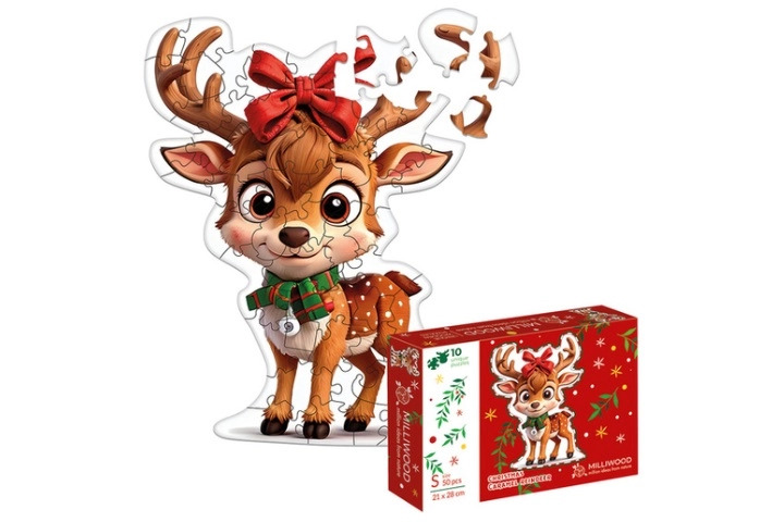 Dřevěné puzzle Karamelový sobík
