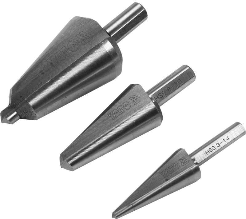 Sada stupňovitých vrtáků, HSS, 3 - 30 mm - YT-44730