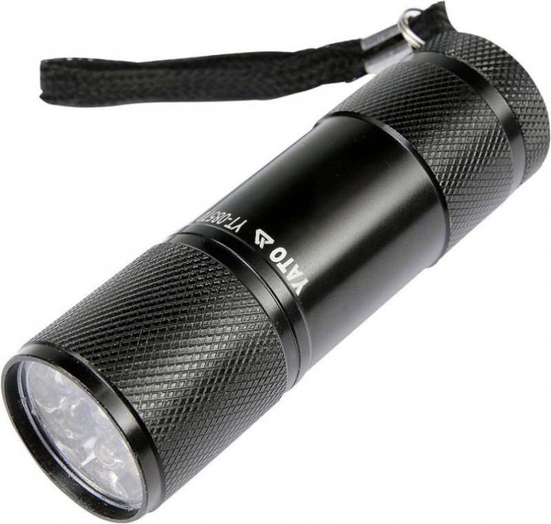 Svítilna kapesní 9 LED (ALU) YT-08570