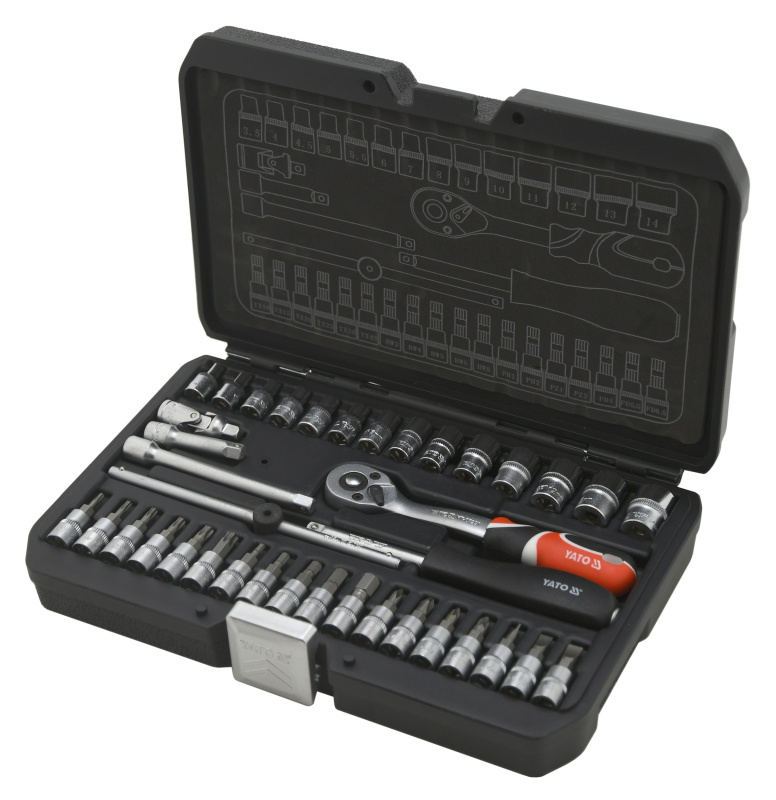 Gola sada 1/4", 38 ks XS - YT-14471