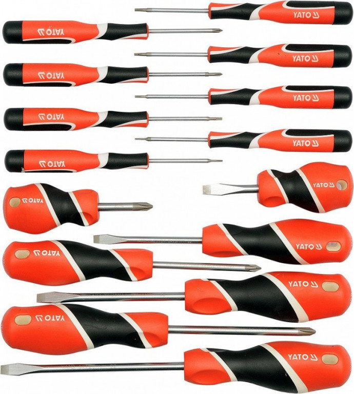 Sada šroubováků křížové/ploché/TORX 15 ks - YT-25981