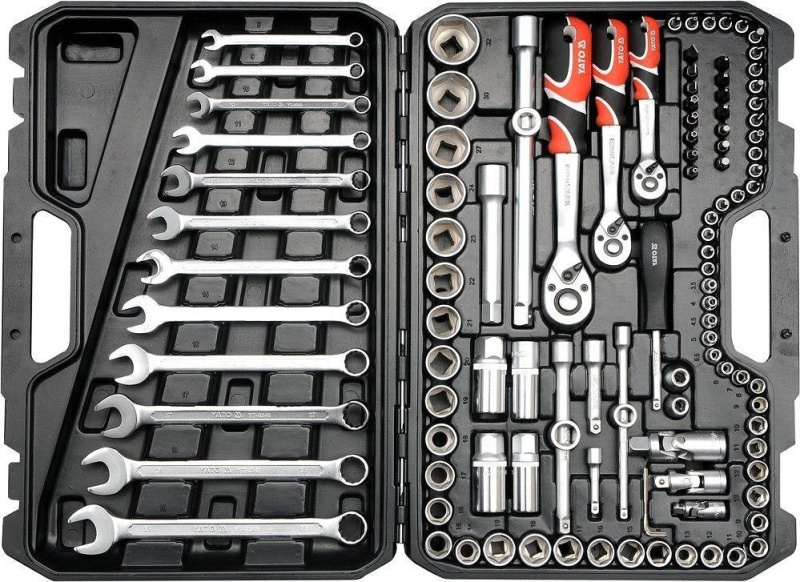 Gola sada s klíči 1/2", 3/8" a 1/4", 111 ks - YT-38831