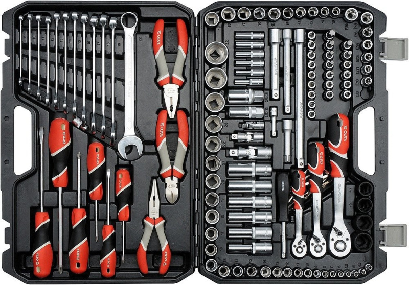 Sada nářadí s Gola sadou 1/4", 3/8" a 1/2", 129 ks - YT-38881