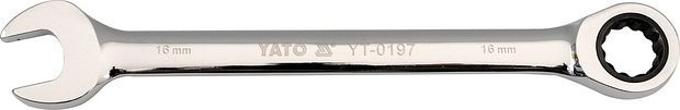 Očkoplochý klíč - ráčnový, 13 mm - YT-0194