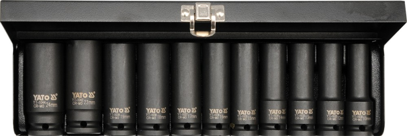 Sada kovaných vnitřních nástrčných klíčů 1/2" hlubokých 11 ks YATO - YT-1054