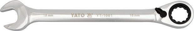 Očkoplochý ráčnový klíč 10 mm s přepínáním - YT-1653