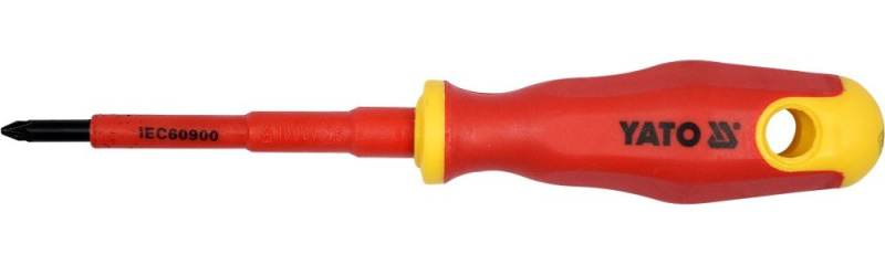 Šroubovák křížový PZ1 x 80 mm izolovaný 1kV - YT-2825