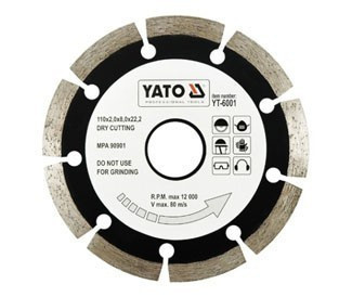 Kotouč diamantový 180 x 22,2 x 2,5 mm YT-6004