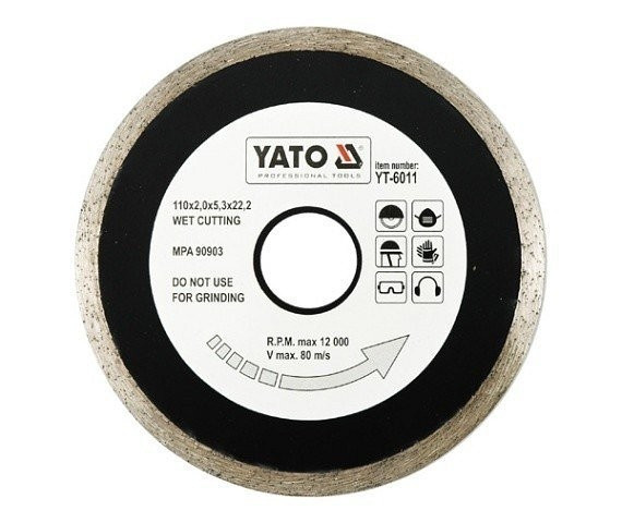 Diamantový kotouč, 180 mm - YT-6014