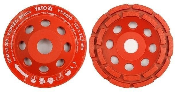 Diamantový kotouč 125 x 22,2 mm brusný - YT-6030