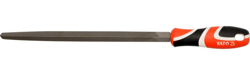 Zámečnický trojhranný pilník 250 mm, středně hrubý - YT-6230