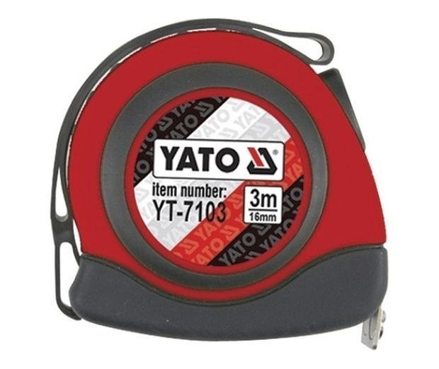 Metr svinovací 3 m x 16 mm autostop - YT-7103