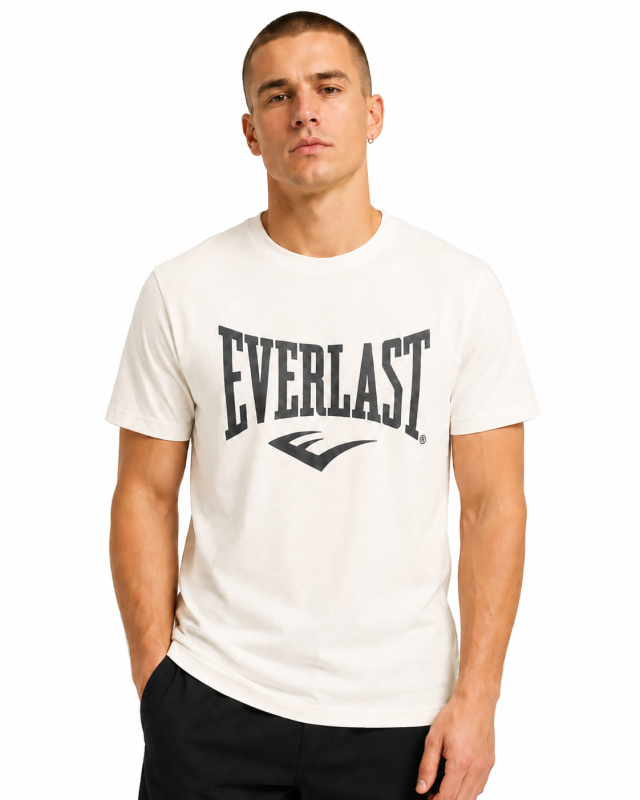 Pánské tričko Everlast bílé (TMB002-off white) XL
