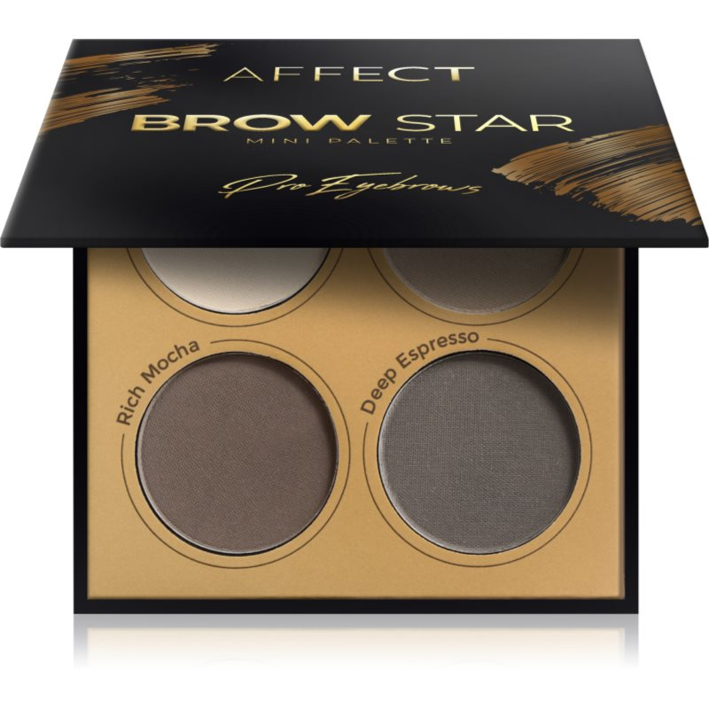 Affect Brow Star paletka pudrových stínů na obočí 4x2 g