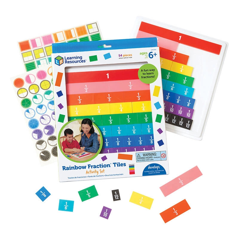 Obklady pro matematiku Zlomky Learning Resources LER 0615 duha