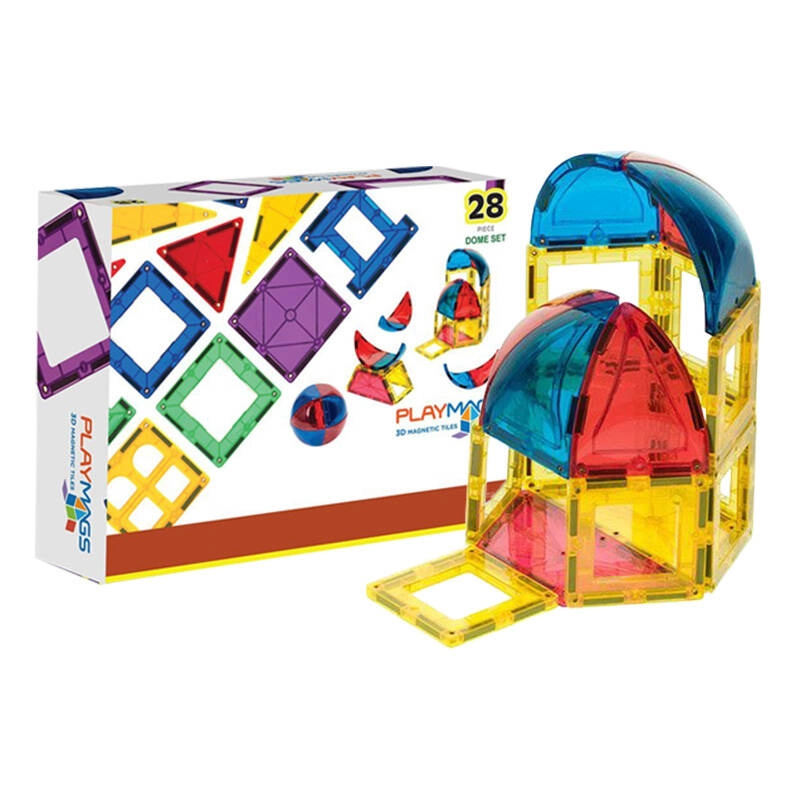Playmags 3D magnetické bloky Dome 164 - sada 28 ks
