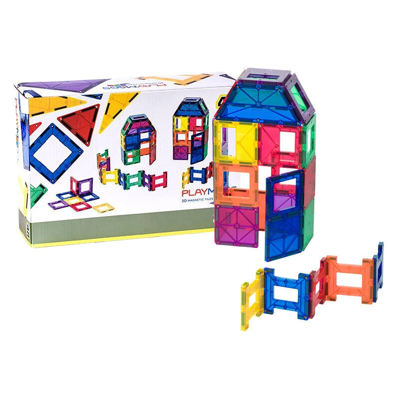 Playmags 3D magnetické bloky 161 - sada 48 ks