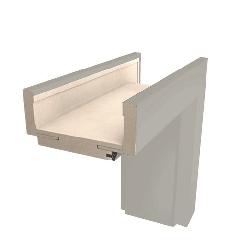 Obložková zárubeň Naturel 60 cm pro tloušťku stěny 9,5-11,5 cm kašmír matný pravá O2KAS60P