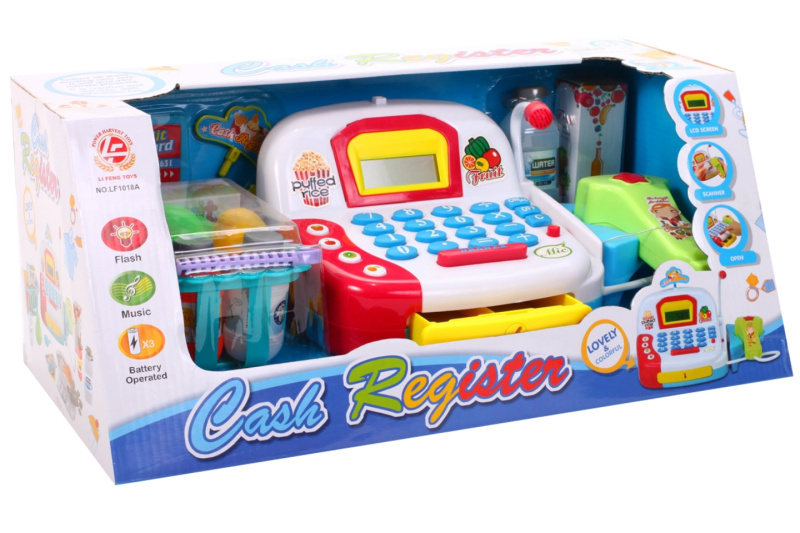 Pokladna pro děti s příslušenstvím a zvukem