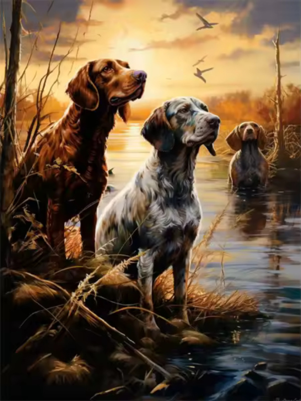 Diamantové malování Mokřady 30 × 40 cm