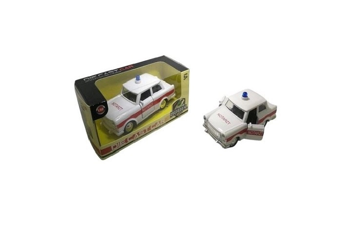 Kovový model auta Trabant – sanitka (pogotowie)