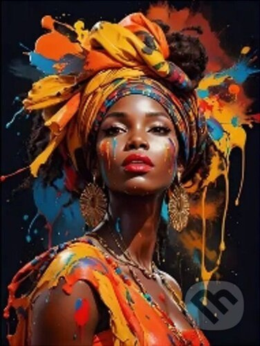 Diamantové malování Afričanka 30x40 cm