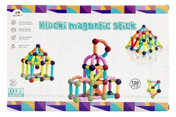 Magnetická konstrukční stavebnice 120 dílů