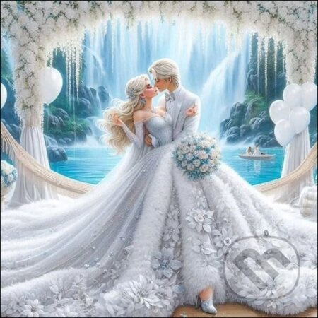 Diamantové malování Svatba 30x40 cm