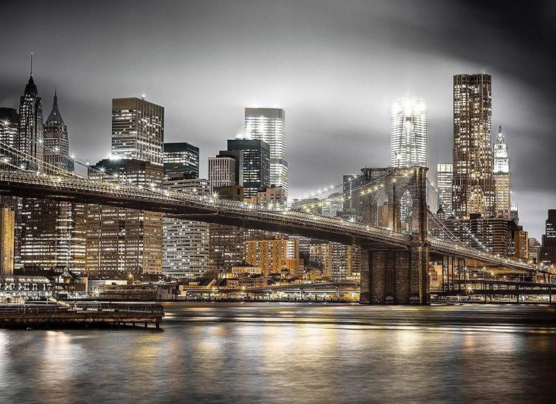 diamantové malování brooklynský most 30 × 40 cm