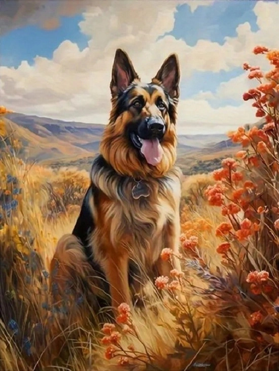 Norimpex malování podle čísel Ovčák v horách 40 × 50 cm