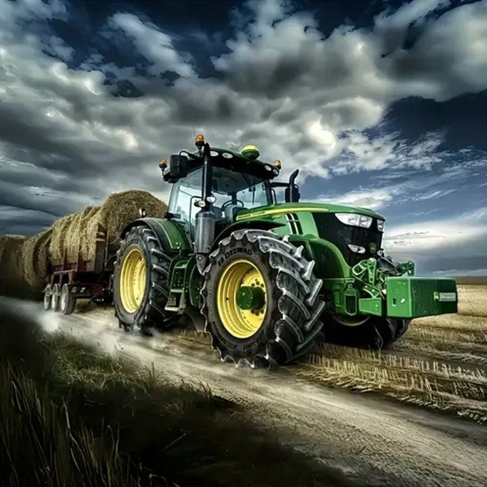 diamantové malování traktor v akci 30 × 40 cm
