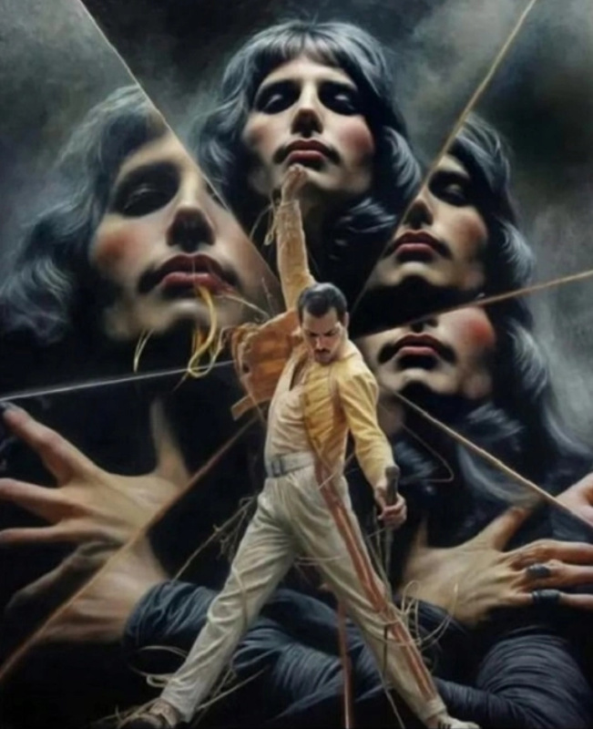 Norimpex diamantové malování Freddie Mercury 30 × 40 cm