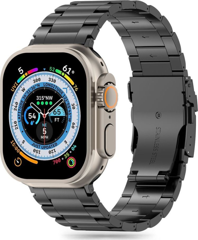 Tech-Protect Řemínek na Apple Watch 44mm / 45mm / 46mm / 49mm - Tech-Protect, Stainless Pro Black