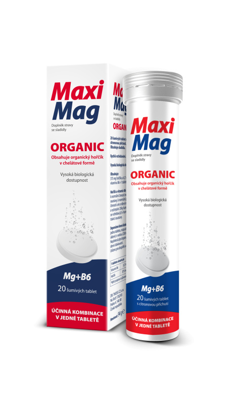 MAXIMAG Organic 20 šumivých tablet
