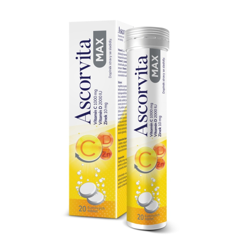 ASCORVITA Max 20 šumivých tablet