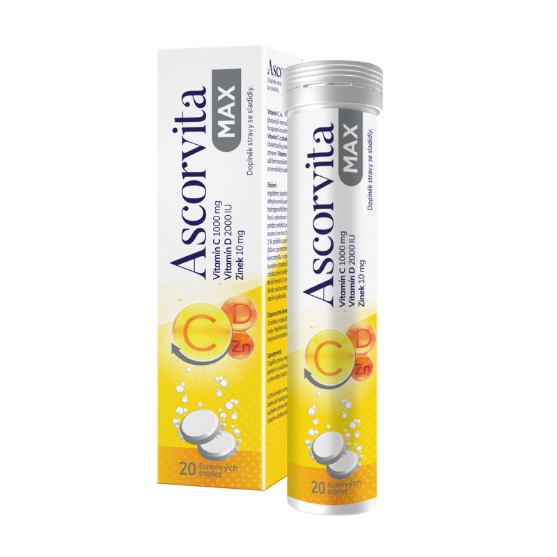 ASCORVITA Max 20 šumivých tablet