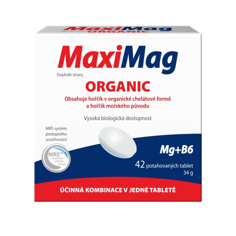 MAXIMAG Organic 42 potahovaných tablet