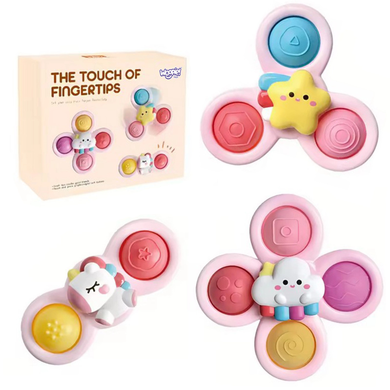Kosmický spinner Pop-it WOOPIE růžový
