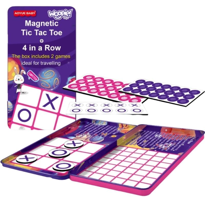 Magnetická cestovní hra Woopie Křížky a kolečka & 4 v řadě