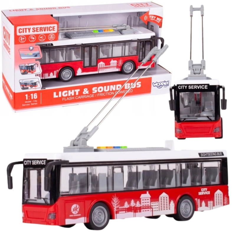 Woopie interaktivní trolejbus 1:16