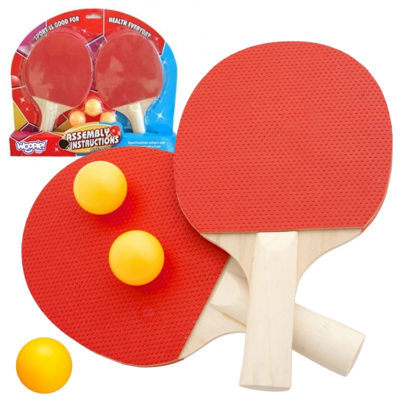 Woopie Sada Pálek Na Stolní Tenis + 3 Míčky