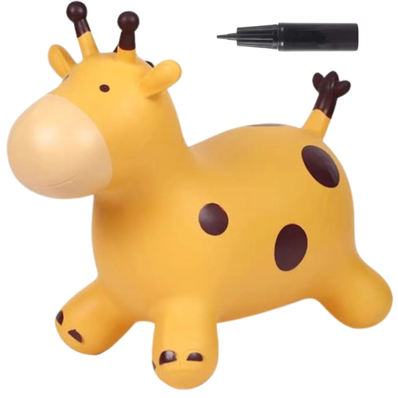 Woopie Skákací Žirafa Žlutá s Pumpou